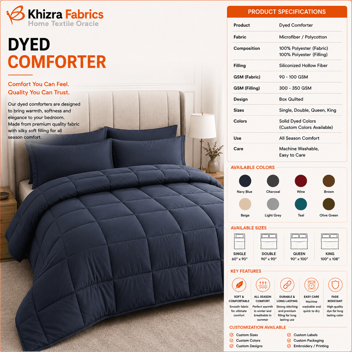 Dyed Comforter